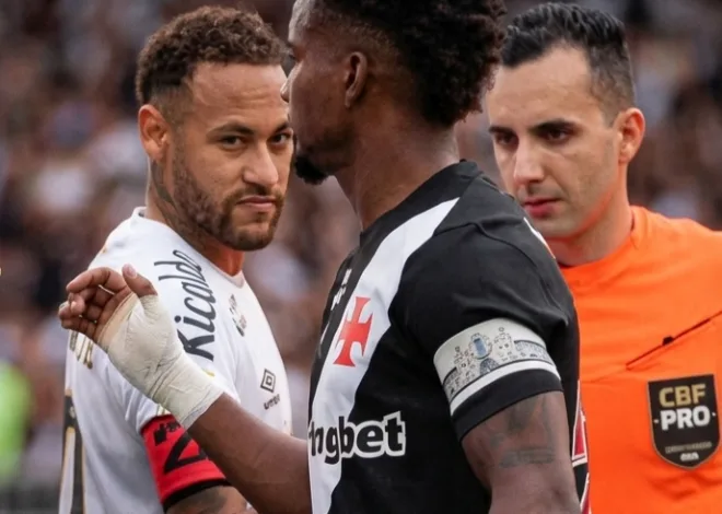Neymar dan Thiago Mendes Kembali Berseteru, Salaman Dingin Warnai Duel Vasco Da Gama vs Santos