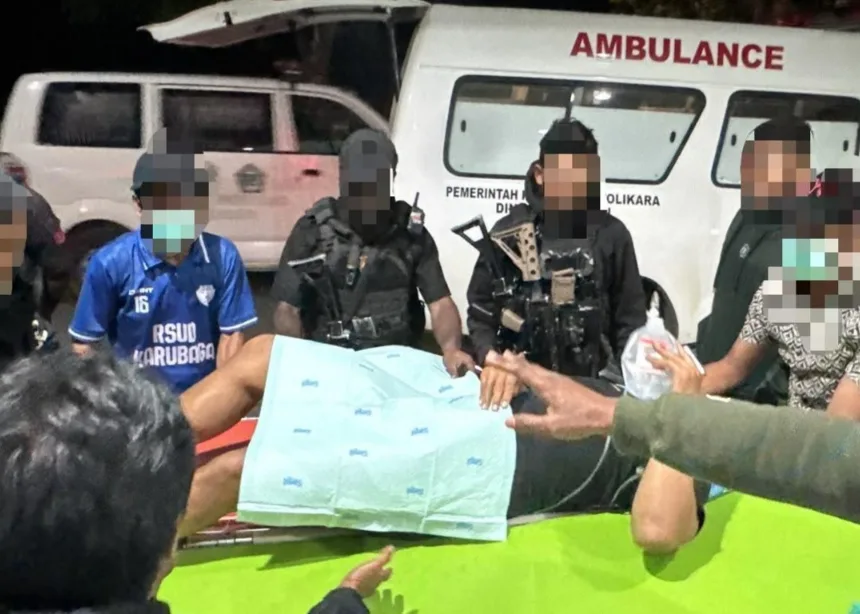 Penembakan Tolikara, 1 Personel Polsek Ilu Terluka