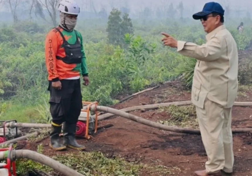 Presiden Prabowo Instruksikan Menteri Tangani Karhutla Per Wilayah