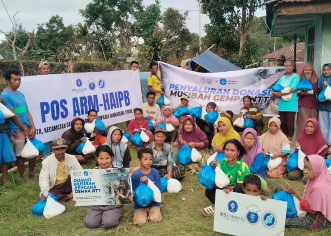 Tanggap Darurat Gempa NTT, Relawan Alumni IPB Salurkan Bantuan Bagi Warga Desa Golo Ngawan