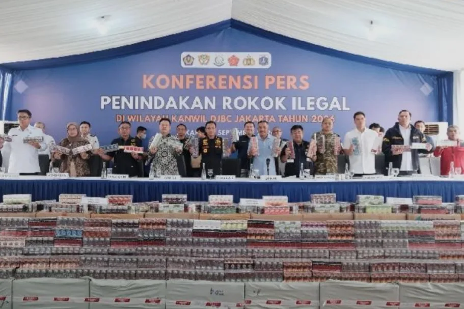 Bea Cukai Amanin 10 Juta Batang Rokok Ilegal Senilai Rp 8 M