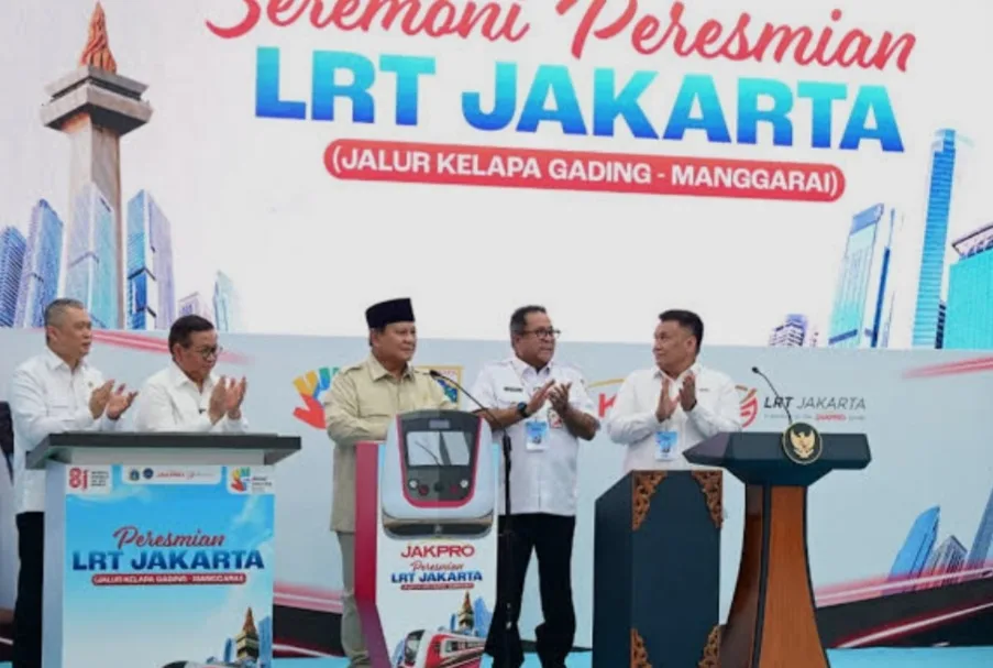 Gubernur DKI Pramono Tetapkan Tarif LRT Jakarta Rute Kelapa Gading-Manggarai Rp 8 Untuk 8 Hari