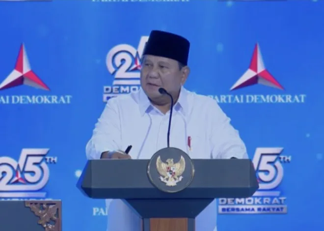 Hadir Bareng Gibran Di HUT Partai Demokrat, Prabowo: Terima Kasih Dukungan Demokrat Dan SBY