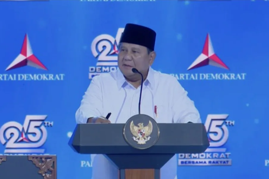Hadir Bareng Gibran Di HUT Partai Demokrat, Prabowo: Terima Kasih Dukungan Demokrat Dan SBY