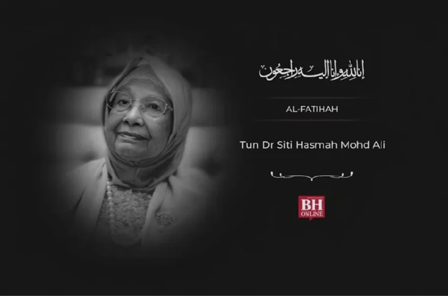 Istri Mahathir Mohamad, Siti Hasmah Wafat