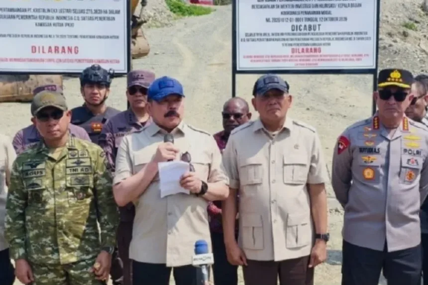 Satgas PKH Cabut Izin 3500 Hektare Tambang Emas PT KEL