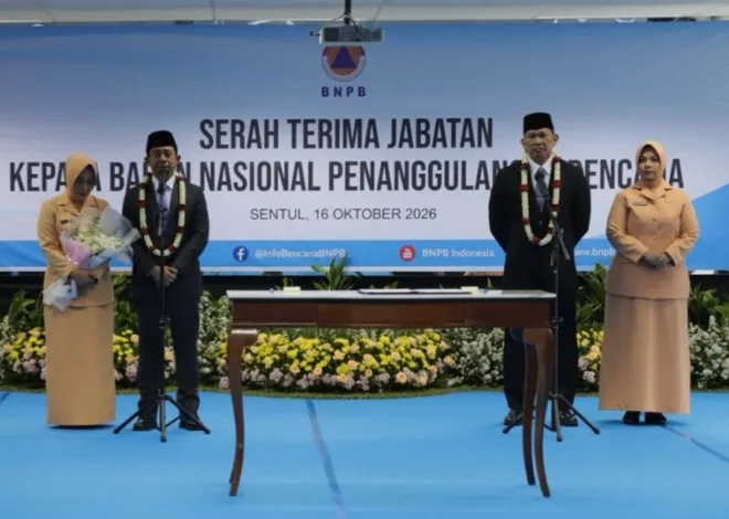 Dilantik Presiden, Sertijab Kepala BNPB Baru