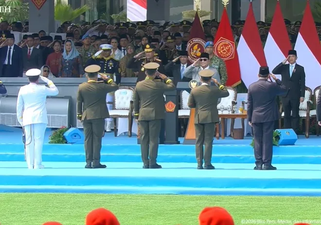 Dirgahayu TNI, Presiden Prabowo Pimpin Upacara HUT Ke-81 TNI