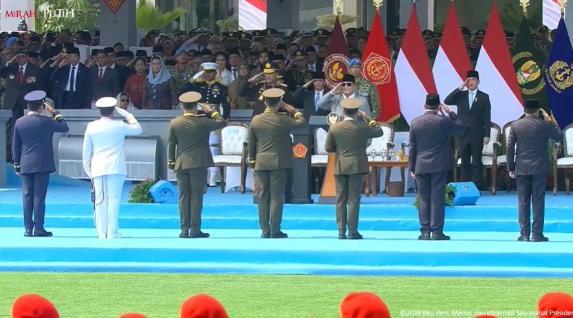 Dirgahayu TNI, Presiden Prabowo Pimpin Upacara HUT Ke-81 TNI